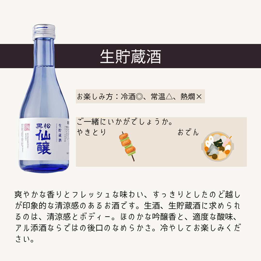 仙醸飲み比べ6本セット（300ml)【日本酒】